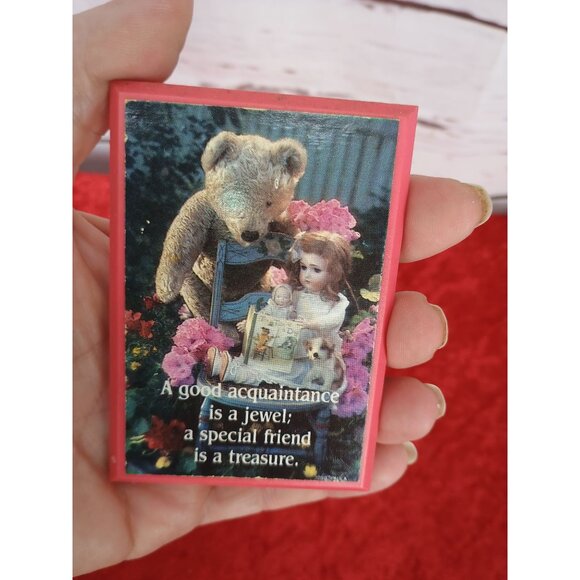 Vintage Teddy Bear & Doll Magnetic Plaque - Picture 5 of 5